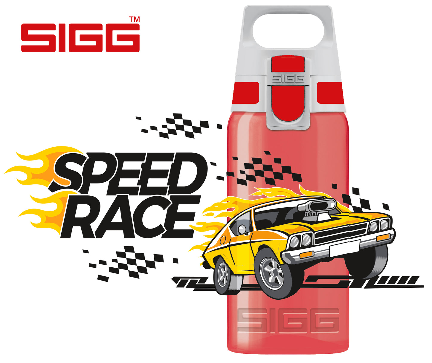 SIGG Kids Water Bottle VIVA ONE Speed Cars 500ml