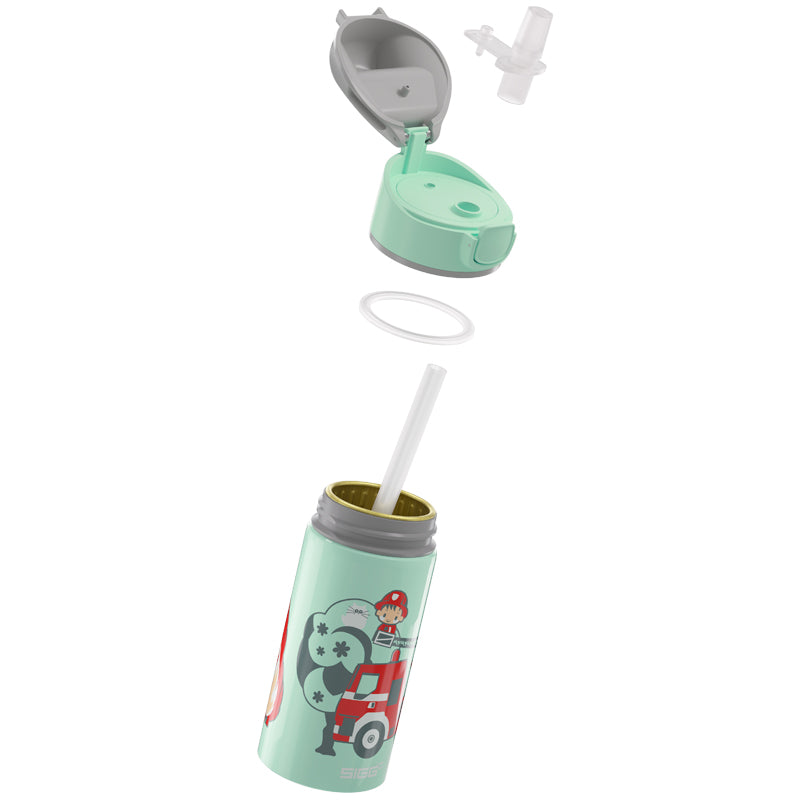 SIGG Kids Water Bottle Miracle Kids Alu With Straw - Fireman 400ml