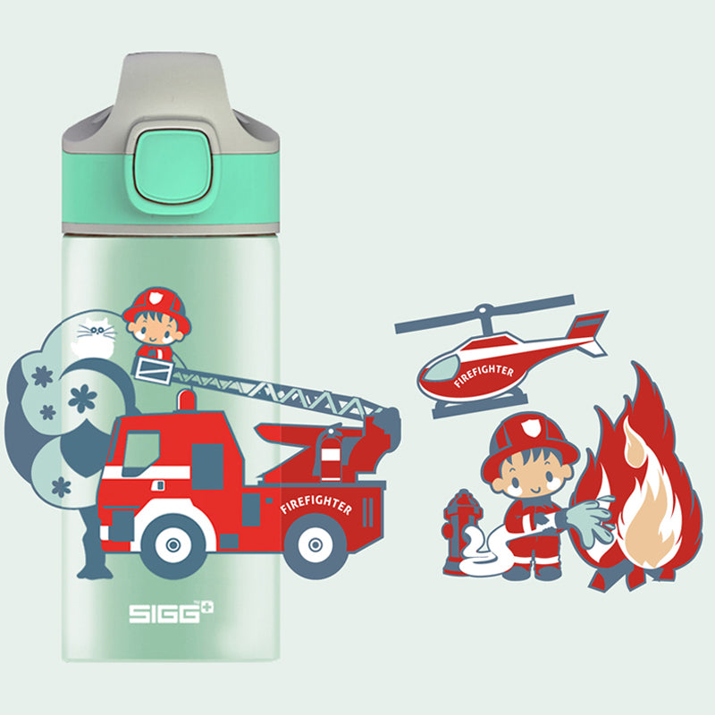 SIGG Kids Water Bottle Miracle Kids Alu With Straw - Fireman 400ml