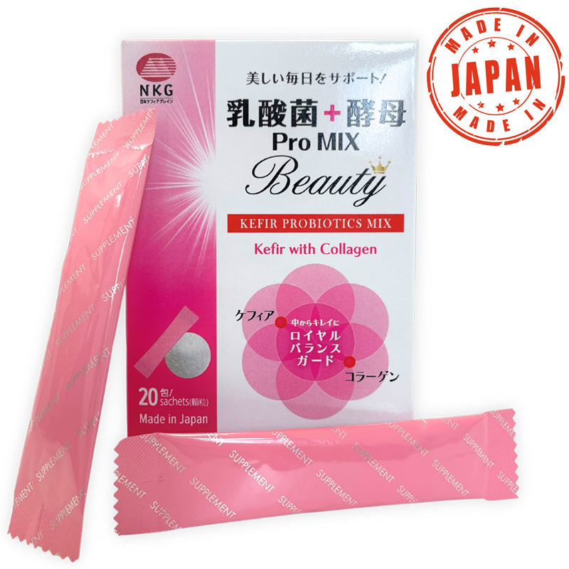 NKG - Promix Beauty Kefir Lactobacillus+Yeast Collagen Vitamin E Citric Acid -Made in Japan BB 12-May-2026