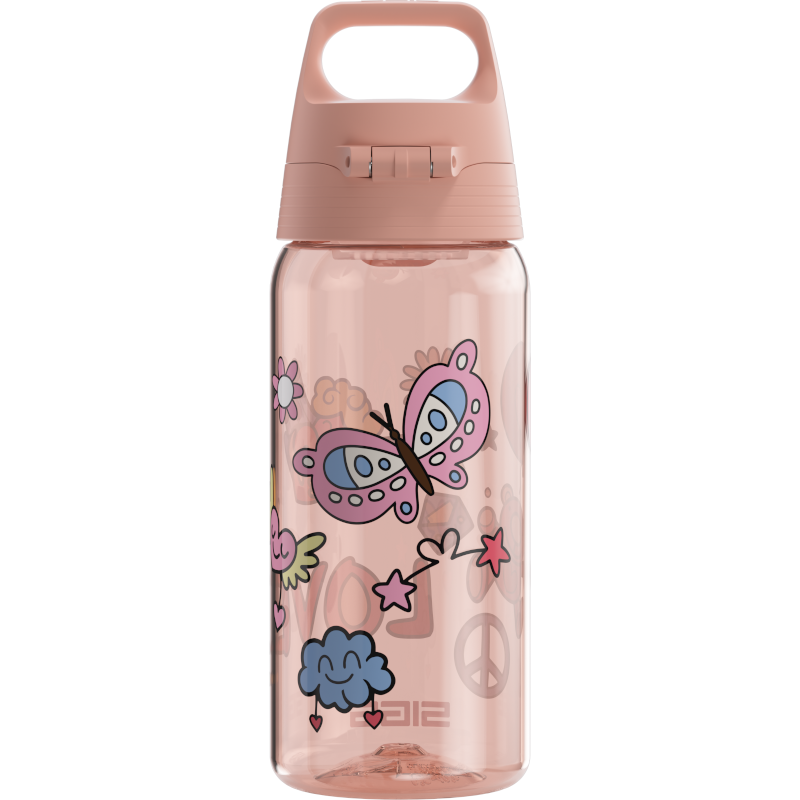 SIGG Total Color ONE Kids Peace & Love 600ml Leak-proof BPA-free Dishwasher safe
