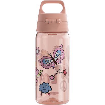SIGG Total Color ONE Kids Peace & Love 600ml Leak-proof BPA-free Dishwasher safe
