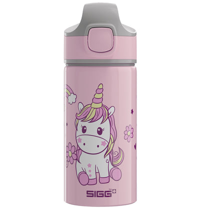 SIGG Kids Water Bottle Miracle Kids Alu With Straw - Happy Unicorn 400ml