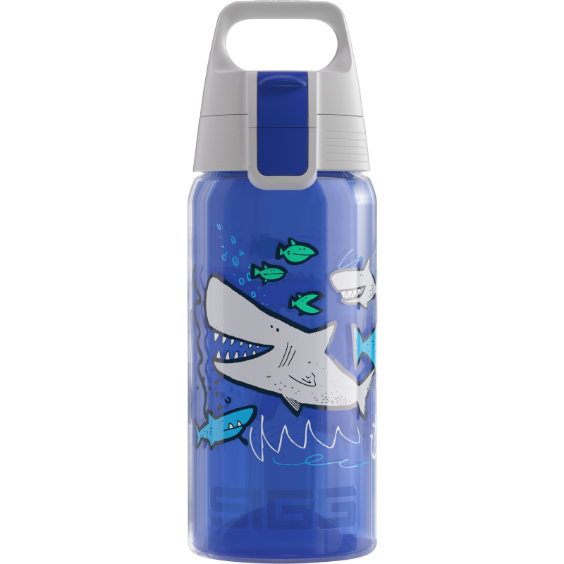 SIGG VIVA ONE 鯊魚 500毫升 防漏 不含雙酚A 可用洗碗機清洗 - 德國製造