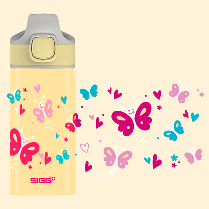 SIGG Kids Water Bottle Miracle Kids Alu With Straw - Butterfly 400ml