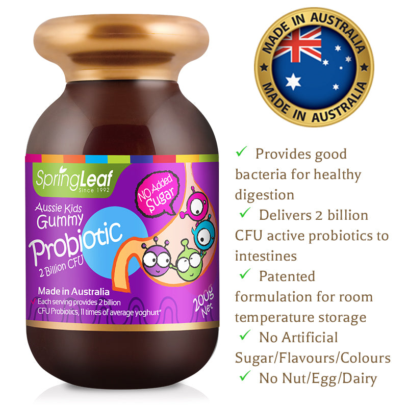 Spring Leaf - Kids Probiotic Aussie Gummy 2 Billion CFU 200g (Best Before: 7 Jun 2026)