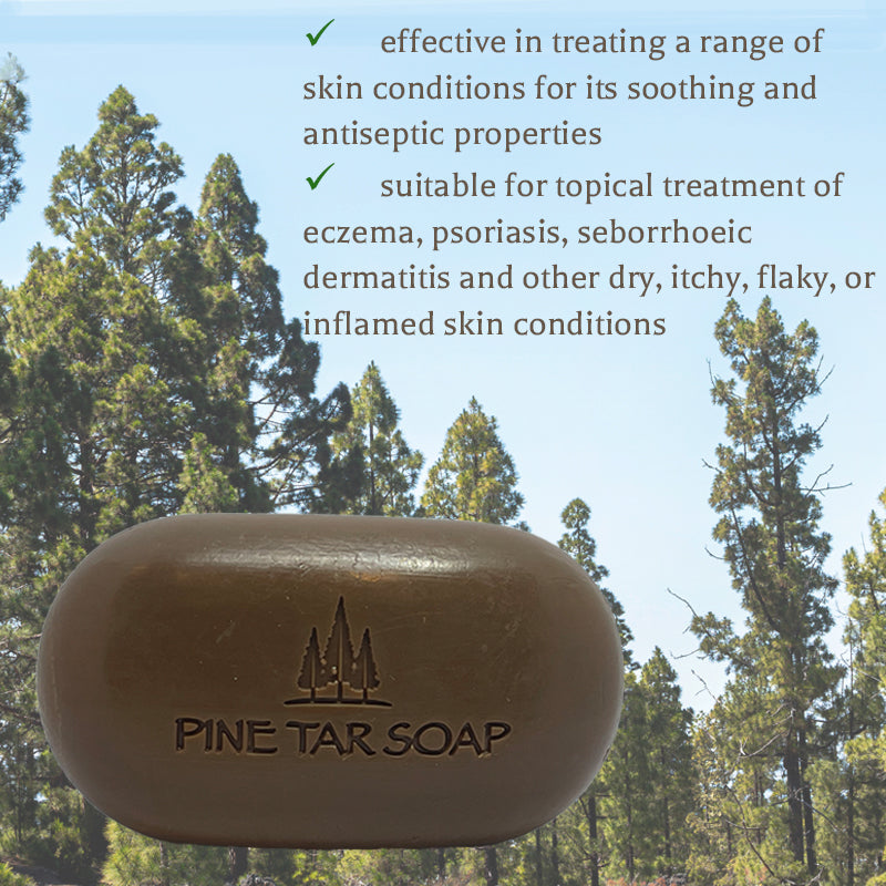 PiTyS - Pine Tar Soap 105g - suitable for eczema, psoriasis, seborrhoeic dermatitis
