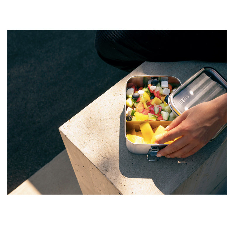 SIGG Stainless Steel Gemstone Selenite Lunch Box